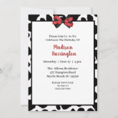 Vache Imprimer Invitation d'anniversaire (Devant)