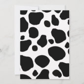 Vache Imprimer Invitation d'anniversaire (Dos)