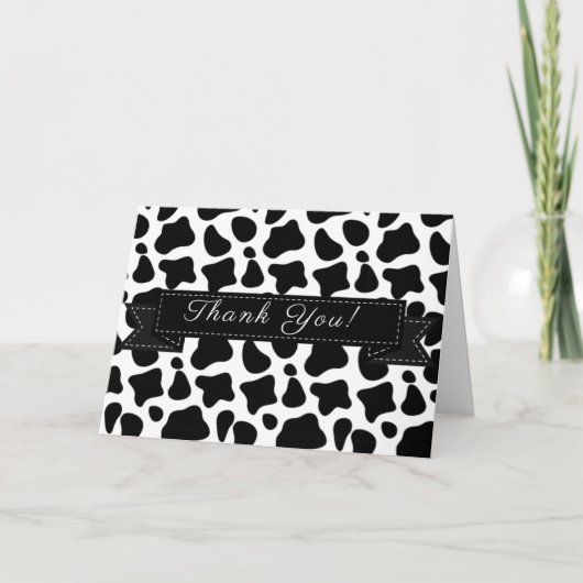 Vache Imprimer Toute L'Ocassion Merci Note (Devant)