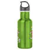 Vache jouant au football pomme bouteille d'eau ver (Dos)