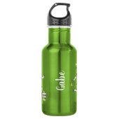 Vache jouant au football pomme bouteille d'eau ver (Devant)