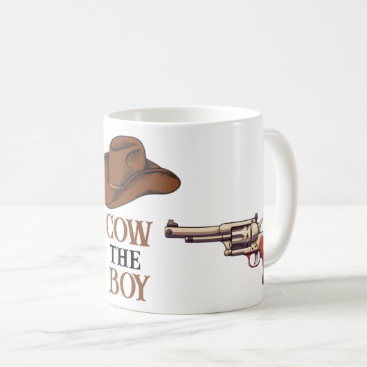 Vache le garçon mug (Devant droit)
