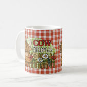Vache Mama-Scottish Highland Coffee Mug (Devant gauche)