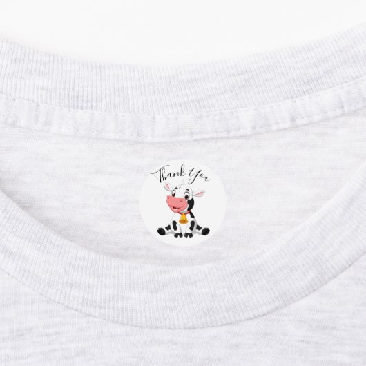 vache merci Étiquettes (Apposé)