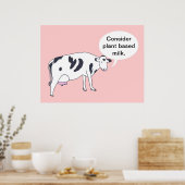 Vache mère, Considérez le lait végétal, affiches (Cuisine)