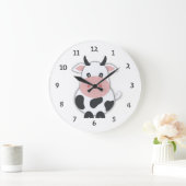 Vache mignonne avec nombre grande horloge (Maison)
