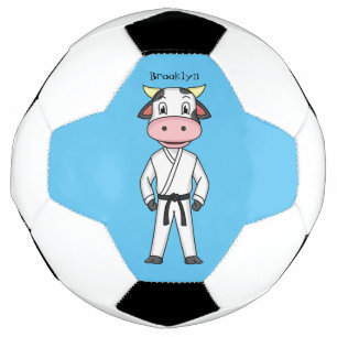 Vache mignonne en combinaison kung fu
