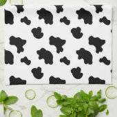 Vache motif Pays Serviette de cuisine (Plié)