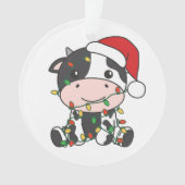 Vache Noël Animaux d'hiver Vaches de vacances (devant)