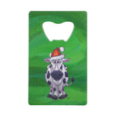 Vache Noël sur vert (Devant)