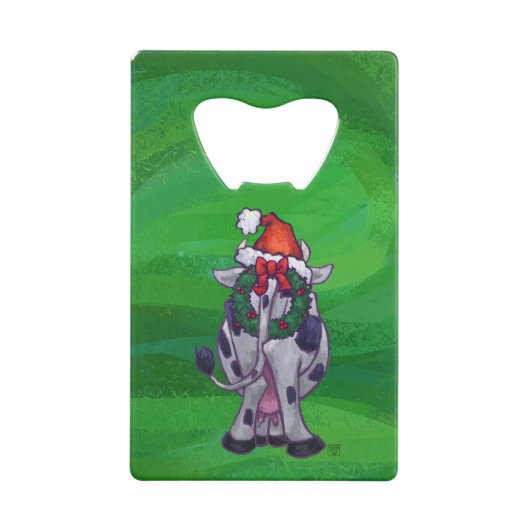 Vache Noël sur vert (Dos)
