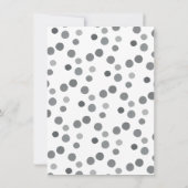 Vache noir et blanc Anniversaire Invitation (Dos)