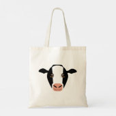 Vache noire et blanche sur Sac fourre-tout (Dos)