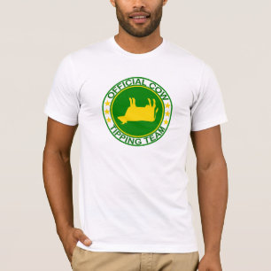 Vache officielle inclinant le T-shirt d'équipe