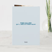 VACHE PENSER À VOTRE CARTE (Dos)