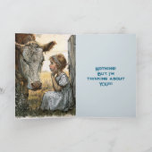 VACHE PENSER À VOTRE CARTE (Intérieur)