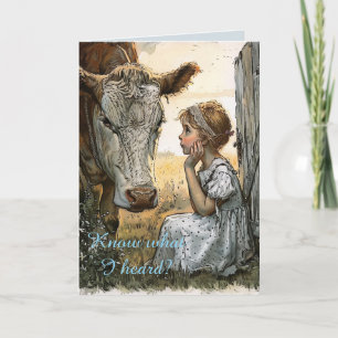 VACHE PENSER À VOTRE CARTE