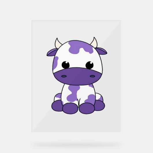 Vache pourpre T-shirt surdimensionné_1 (Recto)