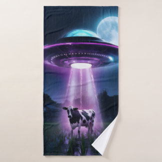 Vache rencontre des aliens.