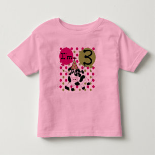 Vache rose 3e Anniversaire Tshirts et cadeaux