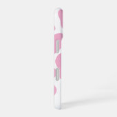 Vache rose et blanche Imprimer iPhone 16 Coque (Côté droit)