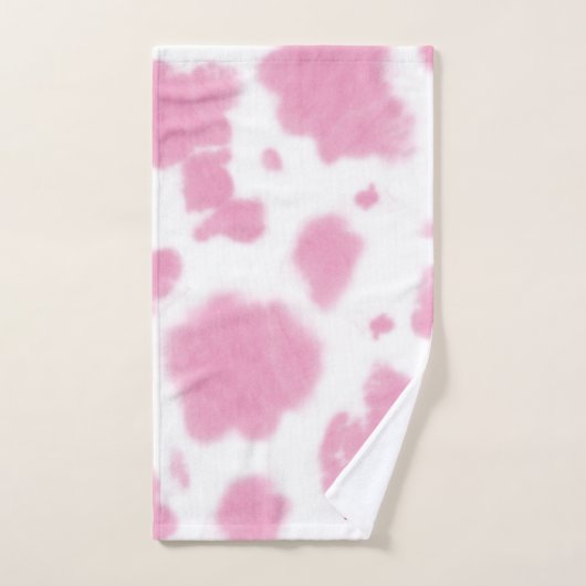 Vache rose mignonne Imprimer Rodéo Occidental (Serviette à main)