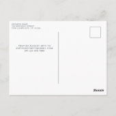 Vache sacrée adorable invitation pour le 1er anniv (Dos)