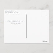 Vache sacrée Invitation pour le 1er anniversaire d (Dos)