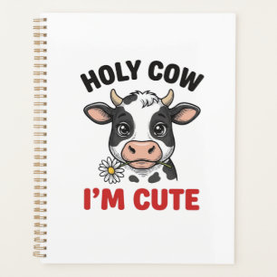 Vache sacrée je suis mignon Gravure vintage de vac