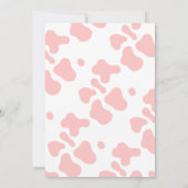 Vache Sainte 3e Invitation fille anniversaire (Dos)