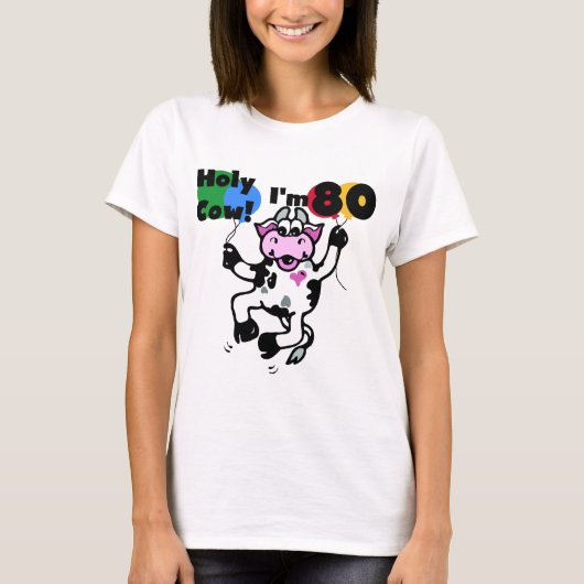 Vache sainte je suis 80 T-shirts et cadeaux (Devant)