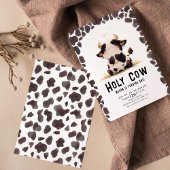 Vache sainte Je suis un anniversaire Invitation