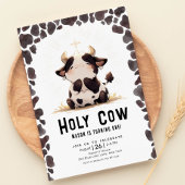 Vache sainte Je suis un anniversaire Invitation