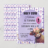 Vache Sainte Je Suis Un Invitation Arc-en-ciel Vio (Devant / Derrière)