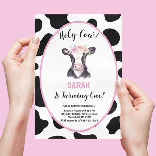 Vache Sainte Je Suis Une Fille 1ère Invitation Ann