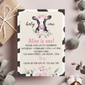 Vache sainte Je suis une invitation d'anniversaire