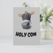 VACHE SAINTE, Vache Carte de remerciements (Debout devant)