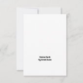 VACHE SAINTE, Vache Carte de remerciements (Dos)