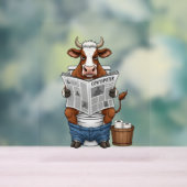 Vache sur Toilet, Animaux de ferme amusants (Neutre)