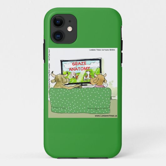 Vache TV Drôle Cartoon iPhone 5 Coque (Dos)