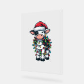 Vache Xmas tenue mignonne Père Noël Vache (Angle)