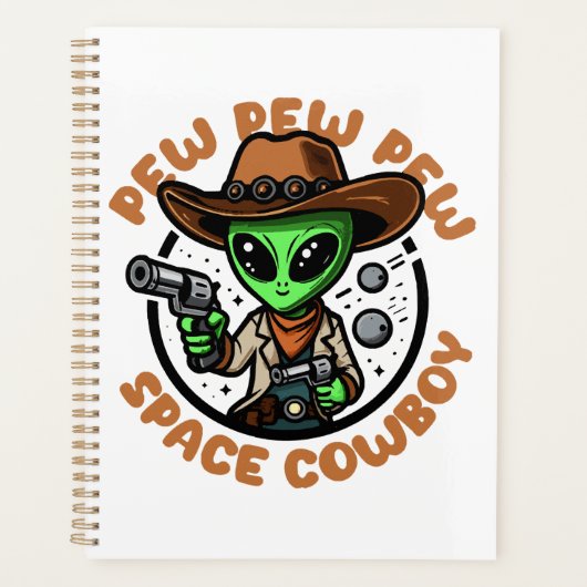 Vacher spatial drôle alien (Devant)