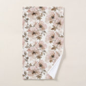 Vachère rose marron floral sud-ouest (Serviette à main)