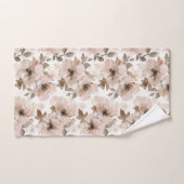 Vachère rose marron floral sud-ouest (Serviette à main)