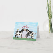 Vaches à baiser - Carte Saint-Valentin (Devant)