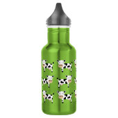 Vaches Bouteille d'eau pour enfants avec nom (Gauche)