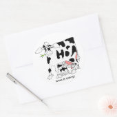 Vaches, ça va ? stickers & autocollants ronds (Enveloppe)