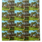 Vaches dans la prairie, rideau de douche (Devant)