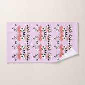 Vaches dansantes mignonnes et amusantes (Serviette à main)