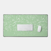 Vaches de coquette verte délicates (Clavier et souris)